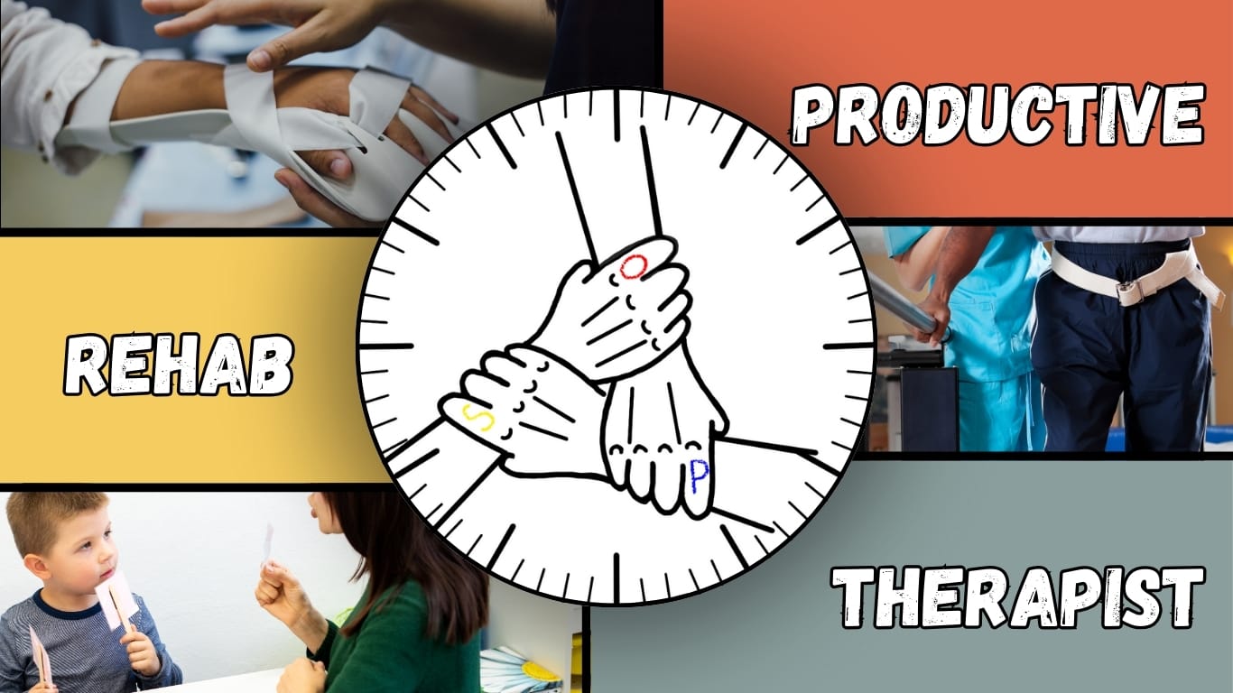 Productive Rehab Therapist Homepage website, cover page